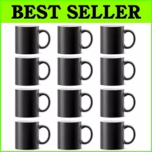 11oz Color Changing Coffee Mugs - Reusable Heat-Sensitive Magic Cups Set of 12 - Picture 1 of 8