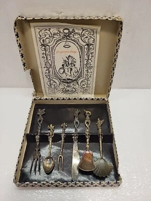 Vintage 6-piece Florentine Serving Set Florence Italy 50's or 60's - Image 1 of 4