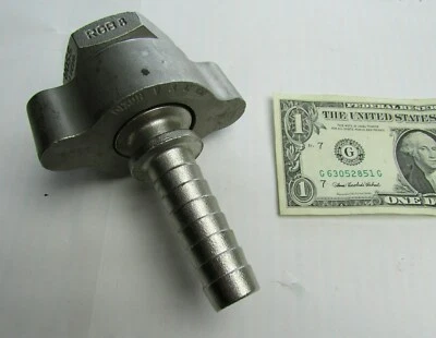 New Dixon Boss 3/4" Fem. Stainless Steam Connector x 3/4" ID Hose Barb RGB8 RB12 - Image 1 of 4