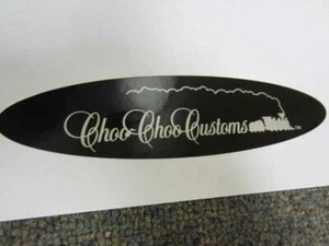 NUEVO Furgonetas de conversión Choo Choo Customs plateado negro emblema pegatina furgoneta de conversión - Imagen 1 de 5