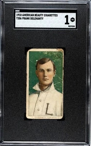 1909-11 T206 FRANK DELEHANTY (1910) American Beauty 350 SGC 1 LOUISVILLE ML - Picture 1 of 2