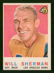 WILL SHERMAN 1959 TOPPS 59 NO 127 EXMINT+  65017