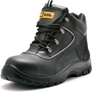 Botas de trabajo de seguridad para hombre punta y entresuela de acero resistentes al agua S3 SRC negras 7752 - Imagen 1 de 6