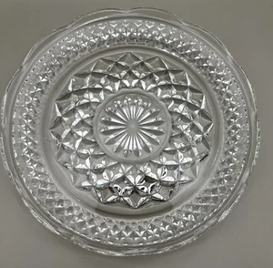 Anchor Hocking Wexford Plate Salad Sandwich VTG 6 Inch With Scalloped Edge - Picture 1 of 6