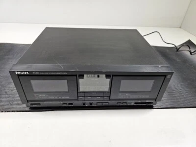 Philips FCT72 Stereo Kassette Deck Dual Logic Gebraucht Aktiv Retro Audio Player - Bild 1 von 4