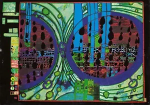 Hundertwasser•A Rainy Day on the Regentag•Postcard Germany - Picture 1 of 2