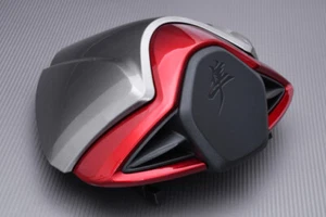 Red & Grey Passenger Single Seat Cover SUZUKI HAYABUSA GSXR 1300 /1340 2021-2025 - Picture 1 of 5