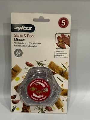 Picadora Zyliss ajo jengibre giro a picadora manual transparente sin BPA Foto 1 de 2