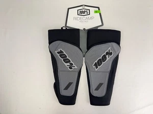 100% Ridecamp Cycling Knee Guards, Unisex Adults Knee Pads Size Small, Grey, New - Picture 1 of 12