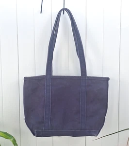 Vintage LL Bean Boat and Tote Large All Navy Blue Canvas 1980s USA 287880-RARE! - Picture 1 of 22