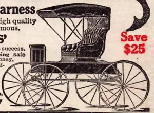 1913 Vintage Print Ad Elkhart Carriage Harness Wagon Pratt Automobiles Pony - Picture 1 of 2