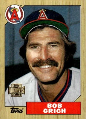 2001 Topps Archives #172 Bob Grich - Image 1 of 2