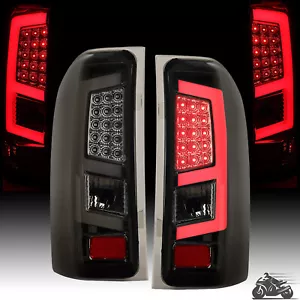 LED Tail Lights Lamps Smoke Lens Left & Right For Chevy Silverado 1500 2007-2013 - Picture 1 of 17
