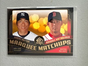Auténticos enfrentamientos de carpa Hideki Matsui Daisuke Matsuzaka 2008 UD SP #MM-42 - Imagen 1 de 1