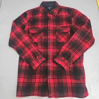 Croft and Barrow L Tall Flannel Shacket Jacket Soft Warm Button Pockets Casual - Image 1 of 4