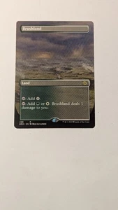 MTG Brushland - Borderless NM-Mint The Brothers' War BRO 298 - Picture 1 of 2