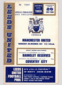 Leeds United v Manchester United 1967-1968 Division One 08/11/1967 - Picture 1 of 2
