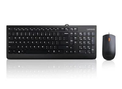 Lenovo Wired Black Keyboard And Mouse Set - Image 1 of 4