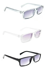 Sun Readers Rectangular Retro Fashion Men's Woman's in 3 Colours TN55SR - Picture 1 of 15