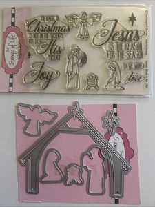 Stamps of Life Nativity2stamp Stamp & Die Set Christmas Stephanie Bernard - Picture 1 of 1
