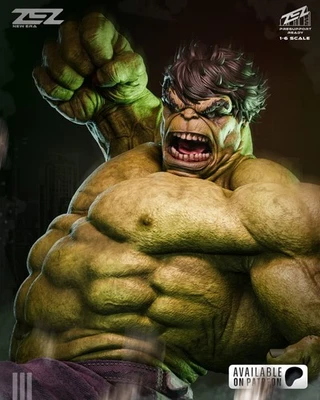 Hulk Destroying Rocket Resin Statue Modellbausatz Marvel unbemalt/unmontiert - Bild 1 von 3