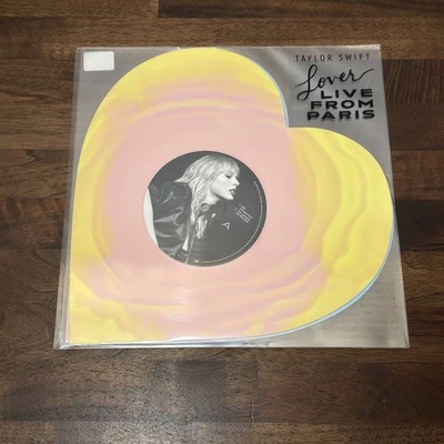 NEW Taylor Swift Lover Live From Paris Heart Shaped Vinyl LP - Image 1 of 4