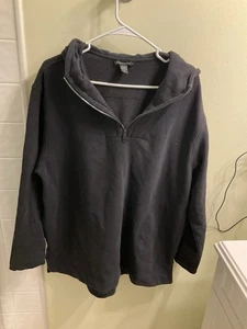 Athleta 1/4 Zip Fleece Hoodie schwarz Damen Gr. Large Activewear Outdoor - Bild 1 von 22
