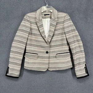 Tommy Hilfiger Blazer Damen 6 Streifen Struktur Knöpfe Sakko Classic Suit Caree - Bild 1 von 17