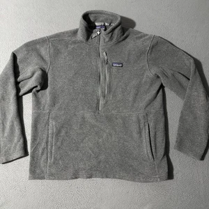 Vintage Patagonia Synchilla Fleece Quarter Zip Jacket Men’s Gray Size Large - Afbeelding 1 van 7