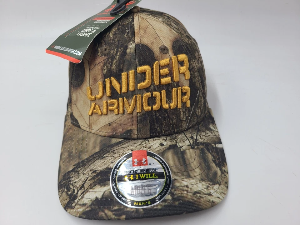 Under Armour Camuflaje Flex Ajustado (Parece S-M) Gorra Poliéster Papá Hombres Mujeres Marrón Foto 1 de 4