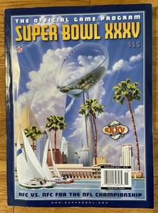 Super Bowl XXXV 35 Official NFL Program - Ravens 34 Giants 7, Januar 28, 2001 - Bild 1 von 4