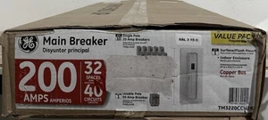 GE Main Breaker 200 Amp 32-Space 40-Circuit Indoor Surface/Flush Mount Value Pac - Picture 1 of 3