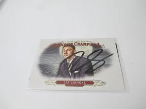 Tarjeta de baloncesto autografiada 2018 Upper Deck Ben Simmons Philadelphia 76ers - Imagen 1 de 2