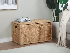 eHemco Heavy-Duty Water Hyacinth Storage Trunk, Natural (Collectible) 5668 - Picture 1 of 14
