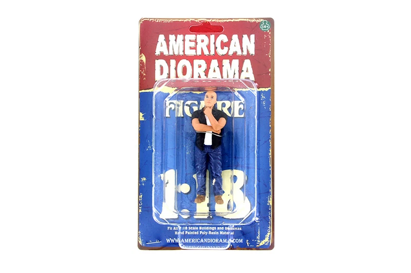 Figura HOMBRE HOMBRE 4" STREET RACING CREW I AMERICAN DIORAMA ESCALA 1:18 Foto 1 de 1
