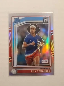 2024-25 Donruss Soccer Optic Rated Rookie Lily Yohannes RC #183 Silver Holo USA - Picture 1 of 2