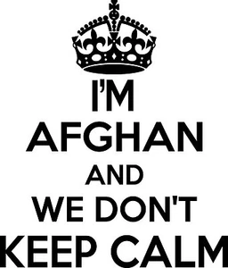 Afghan Wall Sticker... 20 inches Tall We Don't Keep Calm Vinyl Wall Art Decor - Picture 1 of 2