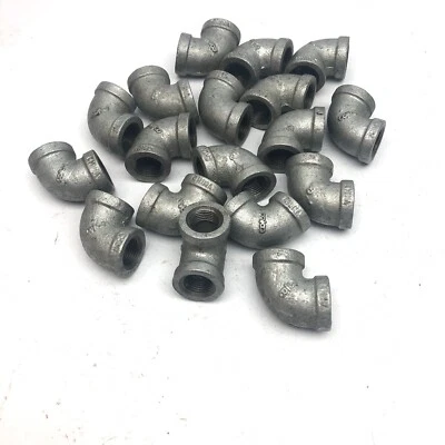   LOT OF 18 UNBRANDED 3/8"ELBOW 90 DEGREE IRON PIPE FITTING - Image 1 of 3