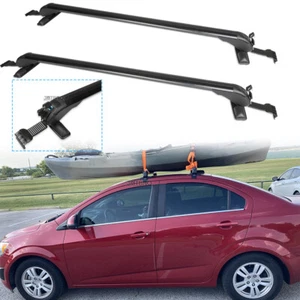 43.3" Top Roof Rack Cross Bar Luggage Carrier Cargo Lock For Chevy Sonic 12-2020 - Picture 1 of 22