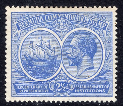 BERMUDA 1921 Mint SG 66 cv £20 F/VF Script CA Fine centering Tercentenary - Image 1 of 2