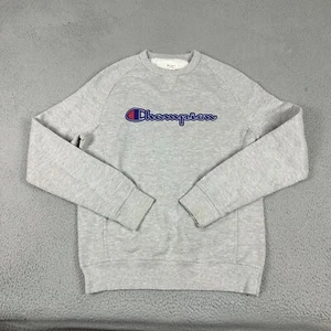 Champion Sweatshirt Herren M grau authentisch sportlich Baumwolle Polyester Rundhalsausschnitt - Bild 1 von 8