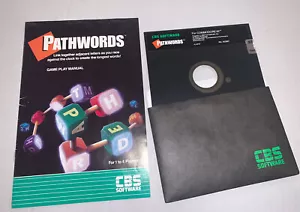 Disco software PATHWORDS Commodore 64 CBS usato - Foto 1 di 3