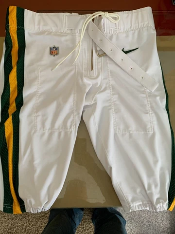 GREEN BAY PACKERS Genuine on Field Players Game Pants_Nike_NWT_Color Rush White Cover