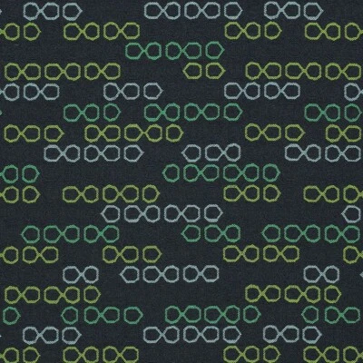  Tela de tapicería contemporánea moderna azul marino y verde Momentum Lens Foto 1 de 2