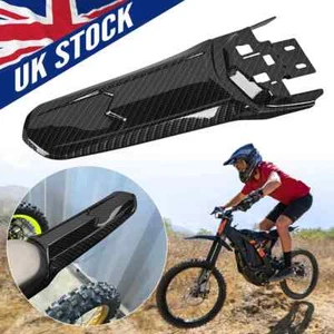 Carbon Fiber Stlye Extended Rear Fender Mud Flap For Sur Ron Light Bee X S - Picture 1 of 9