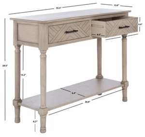 Safavieh PEYTON 2 DRAWER CONSOLE TABLE, Reduced Price 2172757192 CNS5704D - Picture 1 of 5