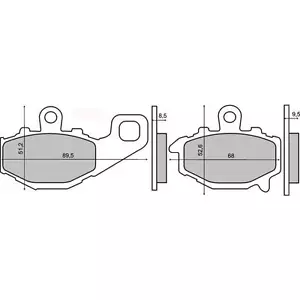 Rear Brake Pads CFMOTO 650NK Right 2012 2013 2014 RMS 225101220 - Picture 1 of 1