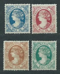Spain Telegraphed 1869 Edifil 26/9 *(*) Mh/Mng - Picture 1 of 1
