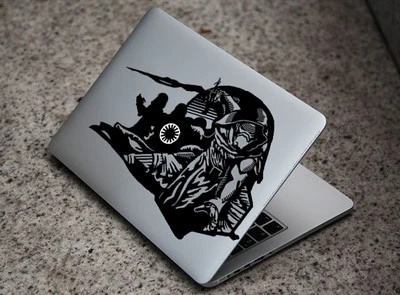 Black Star Wars Bad Guy Kylo Ren Decal Sticker for Macbook Air / Pro 13" 15" 17" - Image 1 of 2