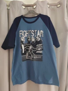 Fightstar T-shirt Be Human Blue And Black UK Size Medium - Picture 1 of 11